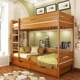 Ліжко двоярусне Естелла Дует 105 80x190 см щит