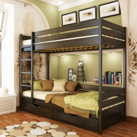 Ліжко двоярусне Естелла Дует 106 80x190 см щит