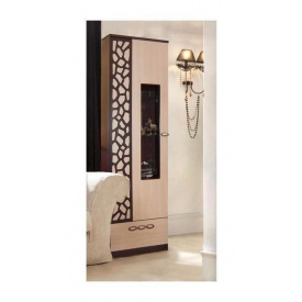 Витрина Мастер Форм Селеста 550х340х1850 мм венге/дуб молочный