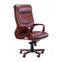 Кресло AMF Монтана НВ кожа Люкс коричневая 68x68x120 см Хмельницкий