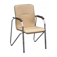 Офісний стілець AMF Самба горіх Неаполь N-17 з кантом 610х615х890 мм хром Суми