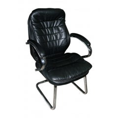 Кресло AMF Валенсия CF PU черный 63x68x105 см хром Днепр