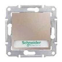 Вимикач кнопочний Schneider Electric Sedna SDN1600368 з надписом та підсвіткою титан Київ