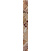 Плитка керамическая BELANI Фриз Симфония 5,4х50 см коричневый
