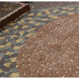 Тротуарная плитка Золотой Мандарин Маргарита 60 мм серая