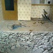 Демонтаж цементно-песчаной стяжки
