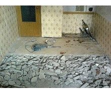 Демонтаж цементно-песчаной стяжки