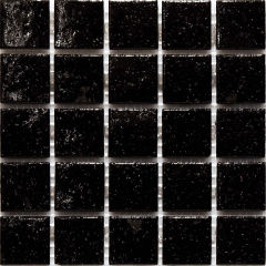 Мозаїка скляна Stella di Mare R-MOS B50 чорний на сітці 327х327х4 мм Веселе