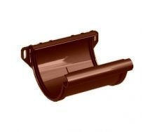 Соединитель желоба Galeco PVC110 110 мм (RE110-LA-A) (RAL8017/шоколадный)