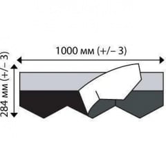 Бітумна черепиця IKO DiamantShield 284х1000 мм 01 Black Ворожба