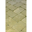 Тротуарна плитка Золотий Мандарин Квадрат антик на сірому цементі 160х160х90 мм (RAL1002/пісочно-жовтий) Київ