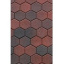 Тротуарная плитка Золотой Мандарин Сота на белом цементе 140х125х60 мм (RAL3004/пурпурно‐красный) Киев