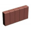 Поребрик фигурный квадратный Золотой Мандарин 500х80х250 мм на сером цементе коричневый Бровары