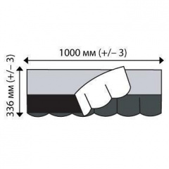 Бітумна черепиця IKO BiberShield 336х1000 мм 04 Forest Green Шепетівка