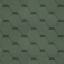 Битумная черепица Shinglas Ультра Самба 3,3х317х1000 мм зеленый Херсон