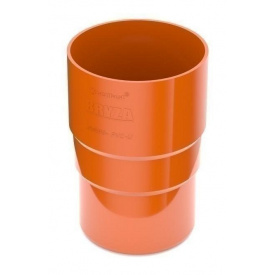Муфта труби Bryza 75 63,3х117х57,5 мм цегляний