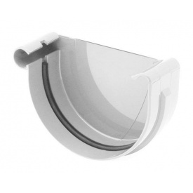 Заглушка ринви ліва Bryza L 100 мм білий 