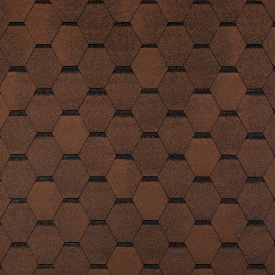 Битумная черепица Tegola Top Shingle Smalto 3 м2 коричневый