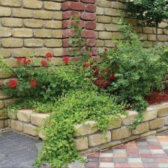 Кирпич Золотой Мандарин Антик полный прокрас 240х160х90 мм горчичный Коростень