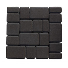 Тротуарна плитка Старе Місто Еко 25 мм графіт Шостка