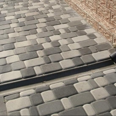 Тротуарна плитка Золотий Мандарин Старе місто 120х40 мм сірий Черкаси