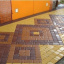 Тротуарна плитка Золотий Мандарин Старе місто 120х60 мм на сірому цементі коричневий Черкаси