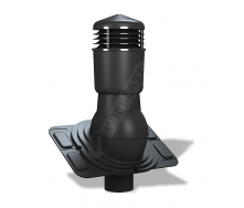 Вентиляционный выход Wirplast Uniwersal К26 110x500 мм черный RAL 9005