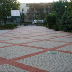 Тротуарна плитка Золотий Мандарин Цегла стандартна 200х100х40 мм сірий Київ