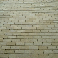 Тротуарная плитка Золотой Мандарин Кирпич стандартный 200х100х60 мм горчичный на белом цементе Киев