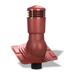 Вентиляционный выход Wirplast Uniwersal К26 110x500 мм красный RAL 3009 Хмельницкий