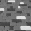 Тротуарна плитка Золотий Мандарин Старе місто 120х80 мм на сірому цементі чорний Чернівці