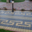 Тротуарная плитка Золотой Мандарин Кирпич стандартный 200х100х40 мм на сером цементе черный Львов