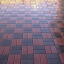 Тротуарна плитка Золотий Мандарин Цегла стандартна 200х100х60 мм коричневий на білому цементі Київ