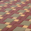 Тротуарная плитка Золотой Мандарин Кирпич стандартный 200х100х60 мм красный на белом цементе Киев