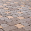 Тротуарна плитка Золотий Мандарин Стара площа 160х40 мм на сірому цементі коричневий Вінниця