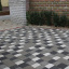Тротуарна плитка Золотий Мандарин Стара площа 160х40 мм на сірому цементі чорний Одеса