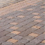 Тротуарна плитка Золотий Мандарин Стара площа 160х40 мм коричневий на білому цементі Київ