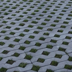 Тротуарная плитка Золотой Мандарин Парковочная решетка 500х500х80 мм серый Чернигов