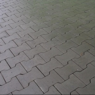 Тротуарна плитка Золотий Мандарин Подвійне Т 200х170х70 мм сірий
