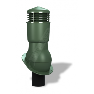 Вентиляционный выход Wirplast Normal К24 110x500 мм зеленый RAL 6020