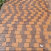 Тротуарна плитка Золотий Мандарин Креатив 60 мм на сірому цементі персиковий