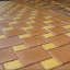 Тротуарна плитка Золотий Мандарин Квадрат великий 200х200х60 мм на сірому цементі персиковий Чернівці
