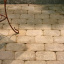 Тротуарная плитка Золотой Мандарин Кирпич Антик 240х160х90 мм горчичный на сером цементе Черновцы