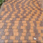 Тротуарна плитка Золотий Мандарин Креатив 60 мм на сірому цементі персиковий Чернівці