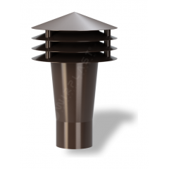 Колпак для вентиляционного выхода Wirplast Gravitation Vent К9-2 50x187 мм коричневый RAL 8017 Черновцы
