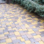 Тротуарна плитка Золотий Мандарин Плац 160х60 мм на білому цементі жовтий Тернопіль