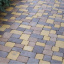 Тротуарная плитка Золотой Мандарин Плац 160х60 мм на сером цементе персиковый Днепр