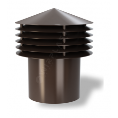 Колпак для вентиляционного выхода Wirplast Gravitation Vent К13-2 200x338 мм коричневый RAL 8017 Львов