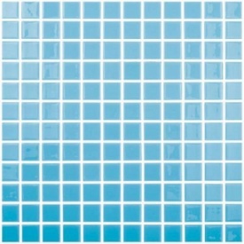 Мозаика стеклянная Vidrepur TURQUOISE BLUE 102 300х300 мм