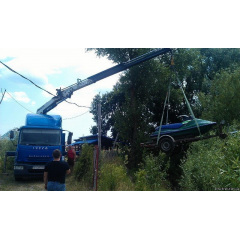 Перевозка водных скутеров краном-манипулятором с разгрузкой Киев